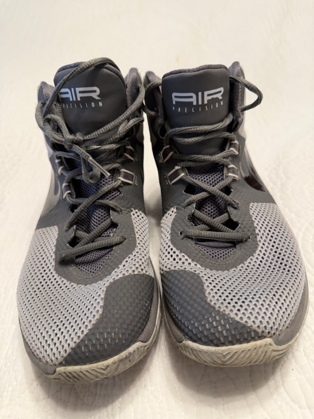 Nike Air Precision Men's Gray and Black Athletic Shoes